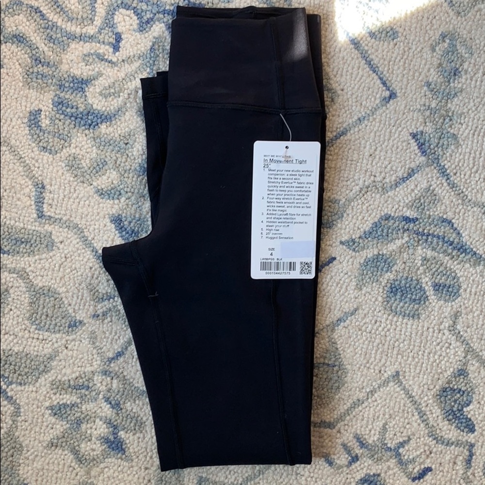 Lululemon In Movement Tight 25” NWT